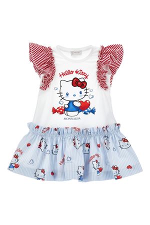 white cotton dress MONNALISA KIDS | 11G91772010099
